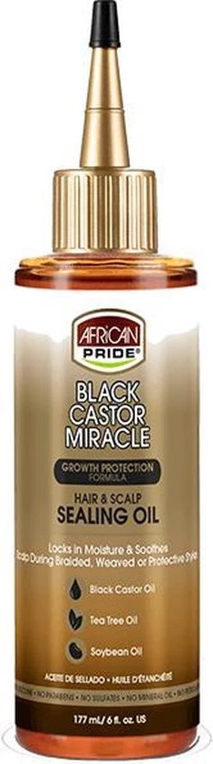 Hete verkoop ???? African Pride Black Castor Miracle Hair & Scalp Sealing Oil 118ml ???? 1 Hete verkoop ???? African Pride Black Castor Miracle Hair & Scalp Sealing Oil 118ml ????