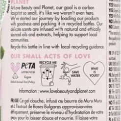 Beste Verkoop ???? Love Beauty And Planet Muru Muru Butter & Rose Showergel - 400 Ml ???? -Weleda Shop 255x840 3