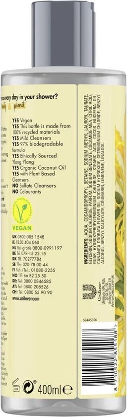 Begroting ✨ Love Beauty And Planet Showergel Coconut Oil & Ylang Ylang - 400 Ml ⌛ 3 Begroting ✨ Love Beauty And Planet Showergel Coconut Oil & Ylang Ylang - 400 Ml ⌛ - Afbeelding 3