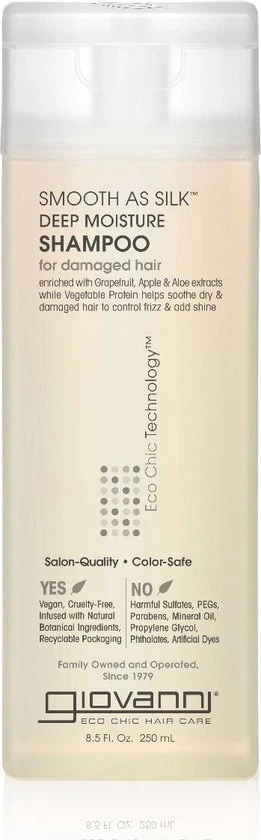 Goedkoopste ???? Giovanni Cosmetics - Smooth As Silk Shampoo 250 Ml ???? 1 Goedkoopste ???? Giovanni Cosmetics - Smooth As Silk Shampoo 250 Ml ????