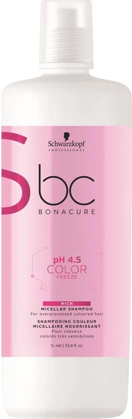 Gloednieuw ???? Schwarzkopf Professional Schwarzkopf Bonacure Color Freeze Shampoo 1000ml - Vrouwen - Voor ???? 2 Gloednieuw ???? Schwarzkopf Professional Schwarzkopf Bonacure Color Freeze Shampoo 1000ml - Vrouwen - Voor ???? - Afbeelding 2