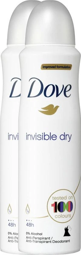 Hete verkoop ???? Dove Invisible Dry Anti-transpirant Deodorant - 2 X 150 Ml - Voordeelverpakking ???? 1 Hete verkoop ???? Dove Invisible Dry Anti-transpirant Deodorant - 2 X 150 Ml - Voordeelverpakking ????