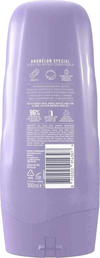 Beste Pirce ???? Andrélon Keratine Repair Conditioner - 6 X 300 Ml - Voordeelverpakking ???? 7 Beste Pirce ???? Andrélon Keratine Repair Conditioner - 6 X 300 Ml - Voordeelverpakking ???? - Afbeelding 7