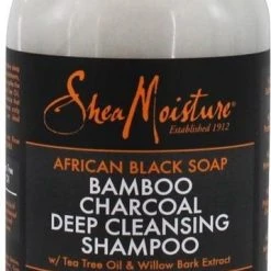Beste Pirce ???? Shea Moisture - African Black Soap - Bamboo Charcoal Deep Cleansing Shampoo ❤️