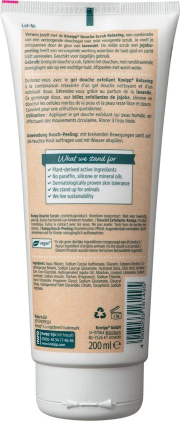 Goedkoop β Kneipp Relaxing - Douche Scrub ???? 5 Goedkoop β Kneipp Relaxing - Douche Scrub ???? - Afbeelding 5