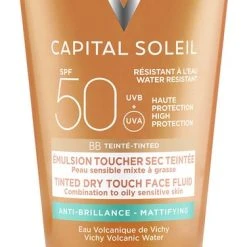 Flash-uitverkoop ✔️ Vichy Idéal Soleil BB Dry Touch Zonnebrand Crème SPF50 - 50 Ml - Matteert ✔️