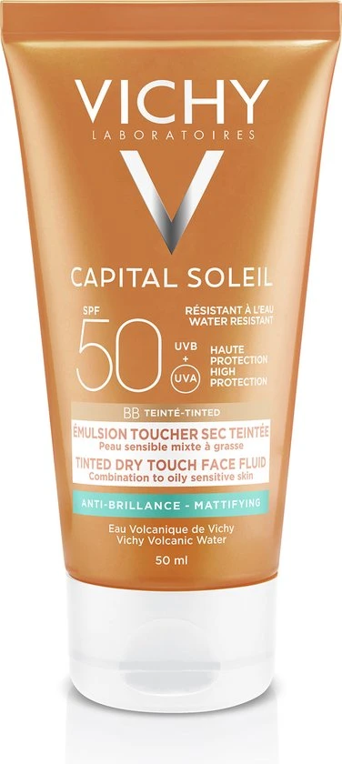Flash-uitverkoop ✔️ Vichy Idéal Soleil BB Dry Touch Zonnebrand Crème SPF50 - 50 Ml - Matteert ✔️ 1 Flash-uitverkoop ✔️ Vichy Idéal Soleil BB Dry Touch Zonnebrand Crème SPF50 - 50 Ml - Matteert ✔️