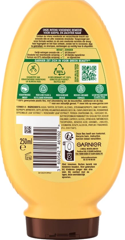 Beste Verkoop ???? Garnier Loving Blends Conditioner - Avocado Olie & Karité Boter - 6 X 250 Ml ???? 4 Beste Verkoop ???? Garnier Loving Blends Conditioner - Avocado Olie & Karité Boter - 6 X 250 Ml ???? - Afbeelding 4