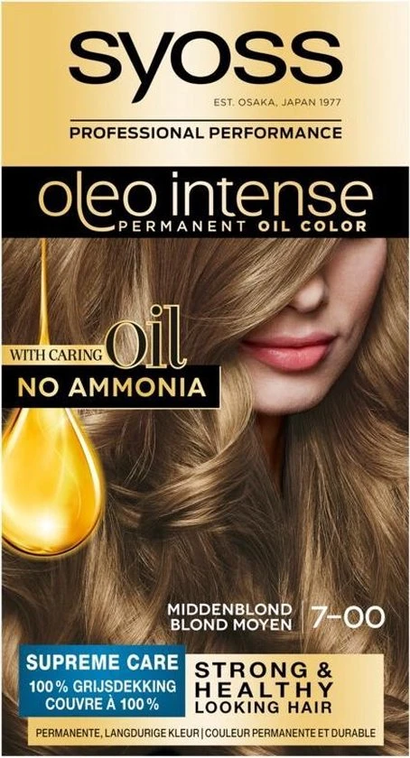 Flash-uitverkoop ???? SYOSS Oleo Intense 7-00 Middenblond - 1 Stuk ???? 1 Flash-uitverkoop ???? SYOSS Oleo Intense 7-00 Middenblond - 1 Stuk ????