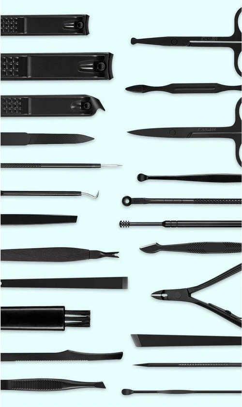 Beste deal ???? Royal WM Professionele Manicure Set - 23 Delig - Pedicure - Pedicure Set - Nagelknipper - Pincet - Puisten Verwijderaar ???? 2 Beste deal ???? Royal WM Professionele Manicure Set - 23 Delig - Pedicure - Pedicure Set - Nagelknipper - Pincet - Puisten Verwijderaar ???? - Afbeelding 2