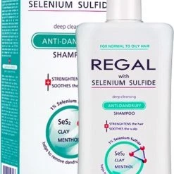 Beste Verkoop ???? Regal Anti Roos Shampoo - Diep Reinigend Met Selenium Sulfide - Voor Normaal En Vet Haar - 200ML ✔️