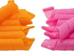 Gloednieuw ✔️ Merkloos Krulspelden - Haarrollers - Hair Curler - Volledige Set - Oranje - Roze ❤️ -Weleda Shop 550x182