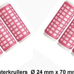 Aanbiedingen ✨ Rojafit Warmwaterkrullers - Ø 24 Mm X 70 Mm - 8 Stuks - Rose ????
