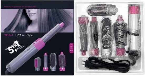 Beste Pirce ???? DI ANGELO Föhnborstel - 5-in-1 Multi Styler - Krultang - Hairwrap - Airstyler - Krulborstel - Hairstyler - Oktober 2022 Edition ???? 7 Beste Pirce ???? DI ANGELO Föhnborstel - 5-in-1 Multi Styler - Krultang - Hairwrap - Airstyler - Krulborstel - Hairstyler - Oktober 2022 Edition ???? - Afbeelding 7
