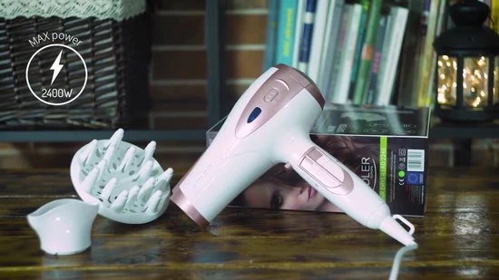 Coupon ???? Adler Fohn - Haardroger - Fohn Met Diffuser - Haarfohn - 2400W - WIT ✨ 2 Coupon ???? Adler Fohn - Haardroger - Fohn Met Diffuser - Haarfohn - 2400W - WIT ✨ - Afbeelding 2