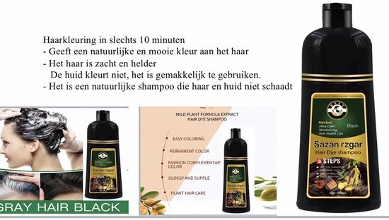 Groothandel ???? Bzav Zwart Haarverf Shampoo ???? 6 Groothandel ???? Bzav Zwart Haarverf Shampoo ???? - Afbeelding 6