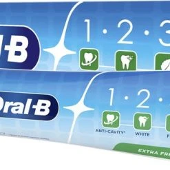 Goedkoopste ???? Oral B 12x Oral-B Tandpasta 1-2-3 Frisse Mint 75 Ml ???? -Weleda Shop 550x314