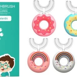 Nieuw ???? Belenthi Tandenborstel Kind-Handtandenborstel Voor Kinderen-2 Tot 12 Jaar-Zachte Silliconen-Baby Tandenborstel-Tandenborstel Baby En Peuter - U-Vormig - 360 Graden-Bijtringen-peutertandenborstel-U Vorm ???? -Weleda Shop 550x338 2