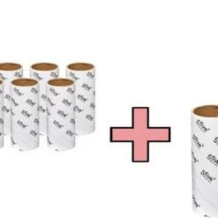 Uitgang ???? Five® Kleding Rollers - Met Extra 8 Rollen - Navulling - Kledingroller Navulling - Kleefrollers - Pluisrollers - Pluizenroller -Stofroller - Plakroller - Anti Pluis - Kledingborstel ????