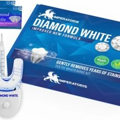 Beste Verkoop ???? Imperatoris Diamond White | Tandenbleekset– Inclusief Teeth Whitening Strips - Tandenbleek Strips – 3D LED – Wittere Tanden ????
