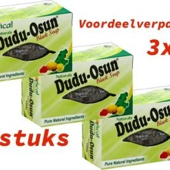 Beste Verkoop ???? 3 Stuks Dudu Osun Black Afrika Soap - Zwarte Afrikaanse Zeep| 3 Stuks VOORDEELVERPAKKING! ????