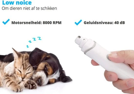 Top 10 ???? We Flow ® Elektrische Nagel Vijl Voor Huisdieren - Trimmer - Draadloos - Diamante Vijlkop - Honden/Katten/Konijnen. ???? 4 Top 10 ???? We Flow ® Elektrische Nagel Vijl Voor Huisdieren - Trimmer - Draadloos - Diamante Vijlkop - Honden/Katten/Konijnen. ???? - Afbeelding 4