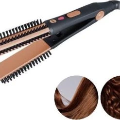 Beste Pirce ???? Stijltang Krultang 2 In 1 - ELDOM - Stijlborstel - Krulborstel - Stijl En Krultang - Krullen & Stijlen - Multistyler - Cadeautip Vrouwen ✔️