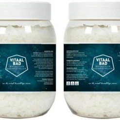 Groothandel ???? 2x 1,25 KG VitaalBad® Magnesium Badzout Vlokken Bad Kristallen - Meest Pure En Krachtige Verkrijgbaar - Voor Voetbad Of Ligbad - 2x Pot 1250 Gram ????