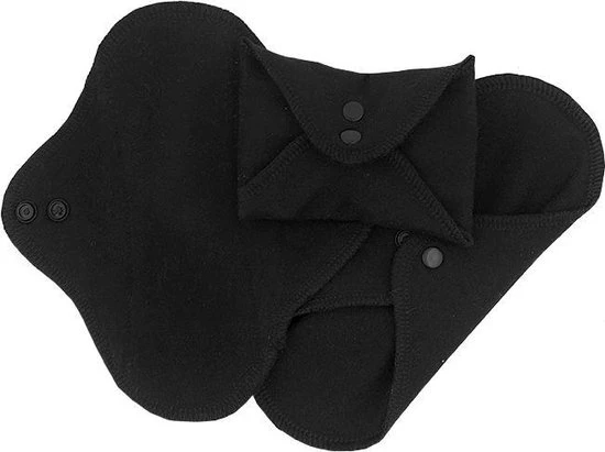 Promo ⌛ ImseVimse Wasbaar Inlegkruisjes - Zwart - 3 Stuks ???? 1 Promo ⌛ ImseVimse Wasbaar Inlegkruisjes - Zwart - 3 Stuks ????