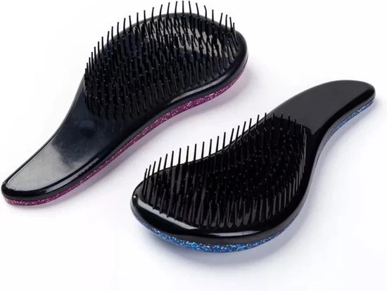 Coupon ???? Merkloos Blauwe Glitter Teezer Brush - Haarborstel - Tangle Teezer - Anti Klit Hairbrush - Beschermt Haar - Pijnloos - Reisformaat - Nat En Droog Haar - Antiklit Haarborstel – Detangling – Salon Pro – Kinder Haarborstel – Styling Borstel ✨ 3 Coupon ???? Merkloos Blauwe Glitter Teezer Brush - Haarborstel - Tangle Teezer - Anti Klit Hairbrush - Beschermt Haar - Pijnloos - Reisformaat - Nat En Droog Haar - Antiklit Haarborstel – Detangling – Salon Pro – Kinder Haarborstel – Styling Borstel ✨ - Afbeelding 3