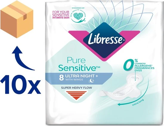 Beste deal ???? Libresse Pure Sensitive - Ultra Night + Wings Maandverband- 80 Stuks ✨ 5 Beste deal ???? Libresse Pure Sensitive - Ultra Night + Wings Maandverband- 80 Stuks ✨ - Afbeelding 5