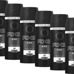 Beste Pirce ???? Axe Black Deodorant Spray 6 X 150 Ml ????
