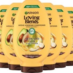 Beste Verkoop ???? Garnier Loving Blends Conditioner - Avocado Olie & Karité Boter - 6 X 250 Ml ????