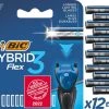 Begroting ???? BIC Hybrid 3 Flex Scheermesjes Voor Mannen - 12 Navulmesjes - Product Van Het Jaar 2022 - Geen Houder ✔️