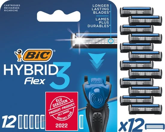 Begroting ???? BIC Hybrid 3 Flex Scheermesjes Voor Mannen - 12 Navulmesjes - Product Van Het Jaar 2022 - Geen Houder ✔️ 1 Begroting ???? BIC Hybrid 3 Flex Scheermesjes Voor Mannen - 12 Navulmesjes - Product Van Het Jaar 2022 - Geen Houder ✔️