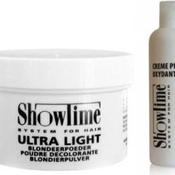 Flash-uitverkoop ???? [Combo]Showtime Ultralight Blondeerpoeder (100gram) + Showtime Oxidant Creme Peroxide 6% - (250ml) ????