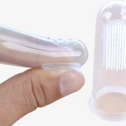 Begroting ⌛ Merkloos Baby Tandenborstel - 2 Stuks - Vingertandenborstel - Kindertandenborstel Op Vinger - Siliconen ????