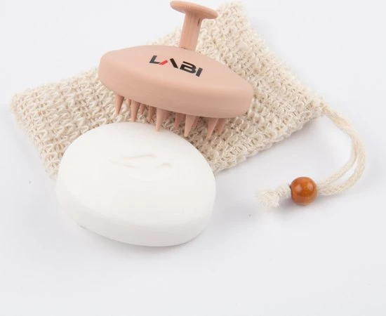 Nieuw ???? Labi - Haarborstel Antiklit - Siliconen Haarborstel - Anti Roos - Haarverzorging - Haargroei - Met Gratis Zeepzakje! ✨ 1 Nieuw ???? Labi - Haarborstel Antiklit - Siliconen Haarborstel - Anti Roos - Haarverzorging - Haargroei - Met Gratis Zeepzakje! ✨