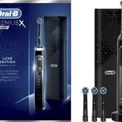 Promo ???? Oral B Oral-B Genius X 20000 - Luxe Edition Antracietgrijs - Elektrische Tandenborstel - 1 Handvat En 4 Opzetborstels ???? -Weleda Shop 550x452