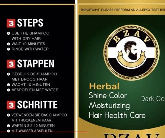 Groothandel ???? Bzav Zwart Haarverf Shampoo ???? 8 Groothandel ???? Bzav Zwart Haarverf Shampoo ???? - Afbeelding 8