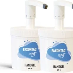 Flash-uitverkoop ???? Paxontac Handgel 500 Ml 2x Met Pomp - Hervulbare Verpakking - Beste Pompsysteem Op De Markt - Droogt Snel En Plakt Niet - Hygiënische Alcohol Gel ????