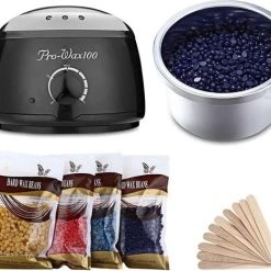 Korting ???? A&K Verwarmde Wax Ontharingsapparaat - Inclusief 4x100g Hars Beans + 40 Sticks - Harsapparaat - Heater Wax Hair Remover - Zwart ✔️