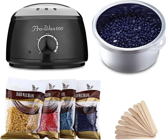 Korting ???? A&K Verwarmde Wax Ontharingsapparaat - Inclusief 4x100g Hars Beans + 40 Sticks - Harsapparaat - Heater Wax Hair Remover - Zwart ✔️ 1 Korting ???? A&K Verwarmde Wax Ontharingsapparaat - Inclusief 4x100g Hars Beans + 40 Sticks - Harsapparaat - Heater Wax Hair Remover - Zwart ✔️