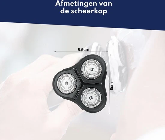 Nieuw β Pitt & Co. Scheerkop Geschikt Voor Philips SensoTouch - RQ11/50 – Scheerkoppen – Scheermesjes – Scheerhoofd - Blauw ???? 4 Nieuw β Pitt & Co. Scheerkop Geschikt Voor Philips SensoTouch - RQ11/50 – Scheerkoppen – Scheermesjes – Scheerhoofd - Blauw ???? - Afbeelding 4