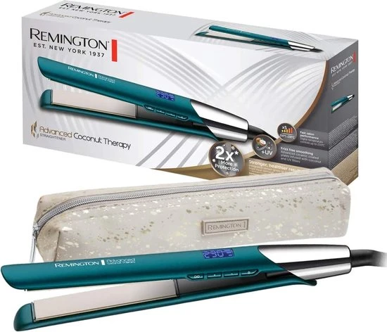 Beste Verkoop ???? Remington Advanced Coconut Therapy Ceramic Hair Straightener - Salon Performance 110 Mm Hair Straighteners With Integrated Temperature Sensor - S8648, Jade ???? 1 Beste Verkoop ???? Remington Advanced Coconut Therapy Ceramic Hair Straightener - Salon Performance 110 Mm Hair Straighteners With Integrated Temperature Sensor - S8648, Jade ????