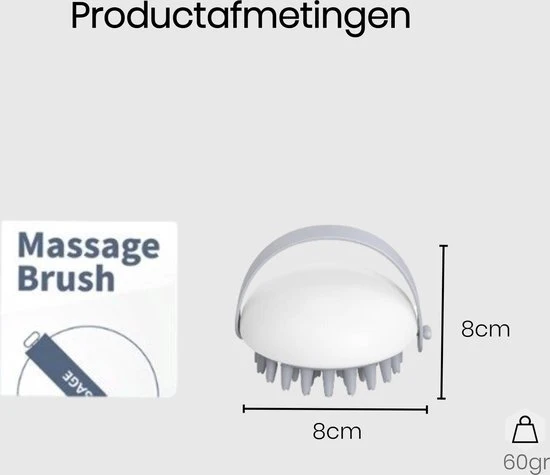 Begroting ???? Your Daily Goods Luxe Massage Haarborstel – Hoofdhuid Hoofdborstel – Haargroei - Antiroos - Wit/Grijs ???? 4 Begroting ???? Your Daily Goods Luxe Massage Haarborstel – Hoofdhuid Hoofdborstel – Haargroei - Antiroos - Wit/Grijs ???? - Afbeelding 4