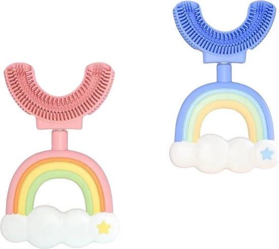 Top 10 ???? Medies - 360° U-vormige Kindertandenborstel Regenboog Roze | Baby Tandenborstel | Kindertandenborstel | Peuter Tandenborstel | U-vorm - Siliconen - Bpa Free - 2 Tot 7 Jaar ⭐ 3 Top 10 ???? Medies - 360° U-vormige Kindertandenborstel Regenboog Roze | Baby Tandenborstel | Kindertandenborstel | Peuter Tandenborstel | U-vorm - Siliconen - Bpa Free - 2 Tot 7 Jaar ⭐ - Afbeelding 3