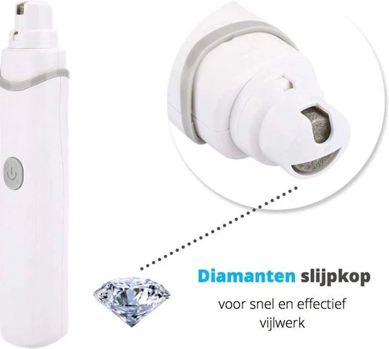 Top 10 ???? We Flow ® Elektrische Nagel Vijl Voor Huisdieren - Trimmer - Draadloos - Diamante Vijlkop - Honden/Katten/Konijnen. ???? 5 Top 10 ???? We Flow ® Elektrische Nagel Vijl Voor Huisdieren - Trimmer - Draadloos - Diamante Vijlkop - Honden/Katten/Konijnen. ???? - Afbeelding 5