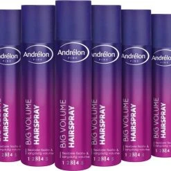 Goedkoopste ???? Andrélon Pink Big Volume Haarlak - 6 X 250 Ml - Voordeelverpakking ✨