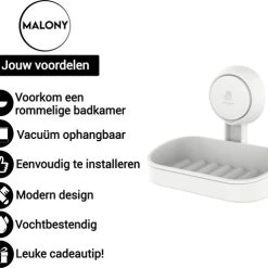 Flash-uitverkoop ???? Malony Zeepbakje Met Zuignap - Zeephouder - Badkamer Accessoires - 2 Lagen - Hangend Of Staand - Wit ???? 20 Flash-uitverkoop ???? Malony Zeepbakje Met Zuignap - Zeephouder - Badkamer Accessoires - 2 Lagen - Hangend Of Staand - Wit ???? -Weleda Shop 550x496 4